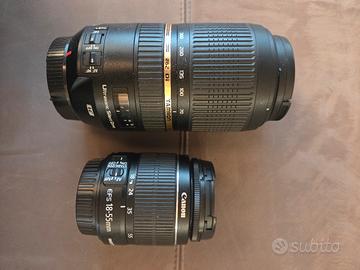 Obiettivo TAMRON 70-300 - CANON 18-55
