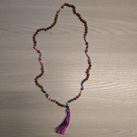 Japamala Giada, Quarzo rosa, Mokaite, Rodonite, Tu