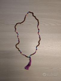 Japamala Giada, Quarzo rosa, Mokaite, Rodonite, Tu