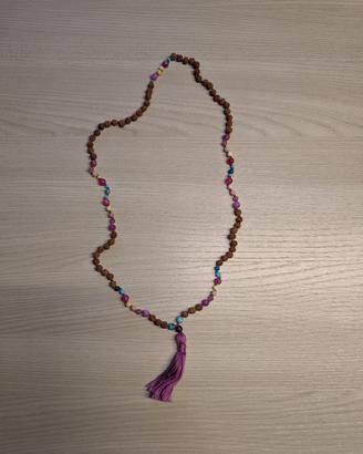 Japamala Giada, Quarzo rosa, Mokaite, Rodonite, Tu