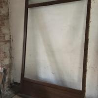 Serramento in PVC effetto legno noce medio