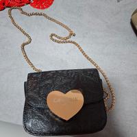 borsetta nera camomilla a tracolla