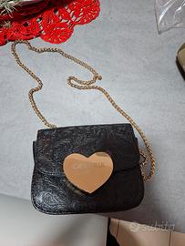 borsetta nera camomilla a tracolla