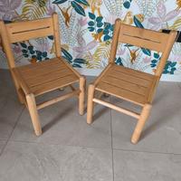 Due sedie per bambini Gonzaga arredi in legno 