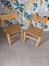 Due sedie per bambini Gonzaga arredi in legno 