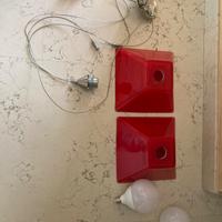 Lampadario rosso