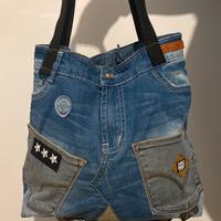 Borsa jeans fatta a mano