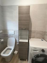 Mobile a colonna per bagno a 2 ante 193x34x33.5 cm