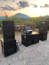 Impianto HK Audio 2 Satelliti LP 115 +4 Sub PK 115