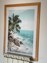 Poster spiaggia palma mare 50x70