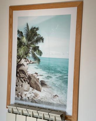 Poster spiaggia palma mare 50x70