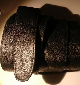 Cinta lunga 2 metri similpelle ecopelle nera