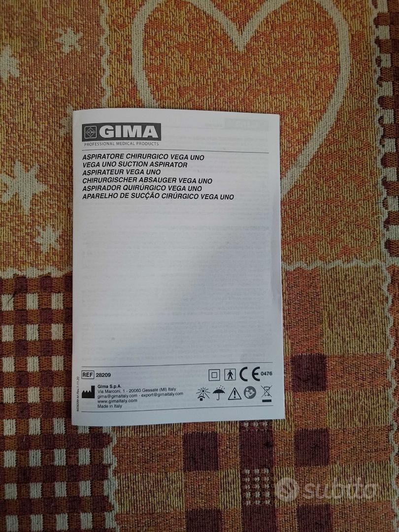 Gima 28209 Vega Uno - Aspiratore Chirurgico - Elettrodomestici In vendita a  Pavia