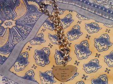 bracciale argento con frase bella 