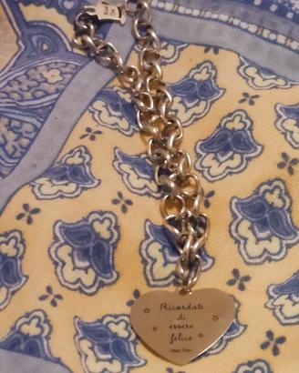 bracciale argento con frase bella 