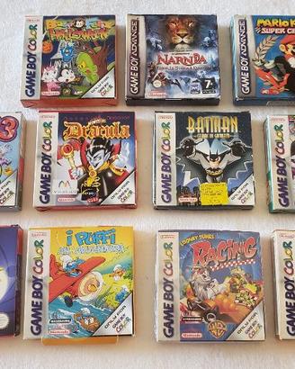 GIOCHI GAME BOY CON SCATOLA E LIBRETTO