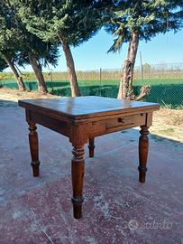 Tavolo a tiro in pioppo primi '900