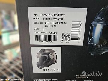 Casco modulare ls2 ff901 advant x c carbon solid