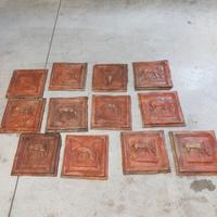 piastrelle decorative in terracotta 