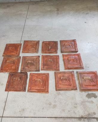 piastrelle decorative in terracotta 