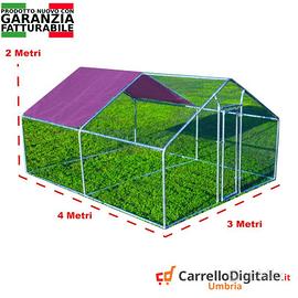 Recinto per Polli 3x4m x 2mH-12mq - violetto