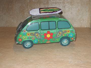 🚐 Fiat 600 Multipla Hippie – Modello Artigianale