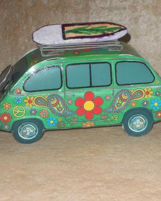 🚐 Fiat 600 Multipla Hippie – Modello Artigianale