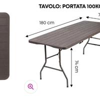 Tavolo pieghevole 