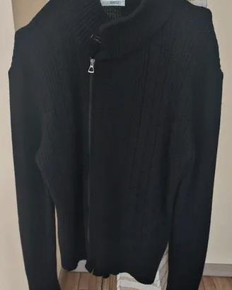 Maglione Nero con Cerniera Nara Maglie