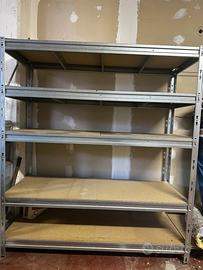 Scaffale alta resistenza metallo e legno