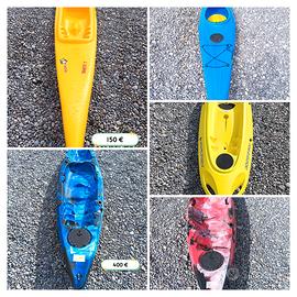 Kayak - Canoa diversi modelli x sgombero magazzino