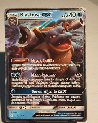 Carte Pokèmon Blastoise gx