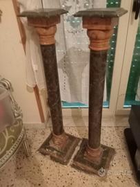 Coppia colonne decorative stile classico