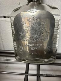 fiaschetta wisky etichetta argentata