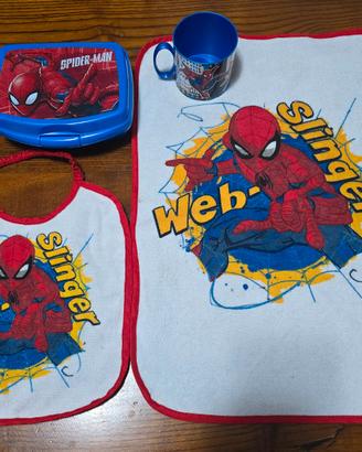 Bavaglino, tovagliolini, bicchiere, porta merenda 