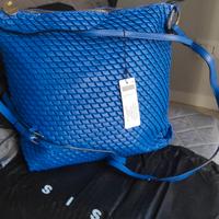 Borsa Sisley a secchiello blu