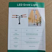Lampada LED growlight per piante