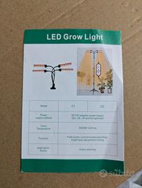 Lampada LED growlight per piante