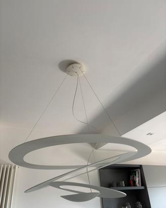Lampadario Artemide Pirce bianco da soffitto