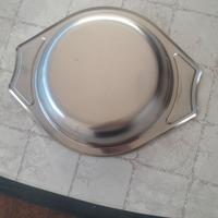 Piatto in acciaio  da portata