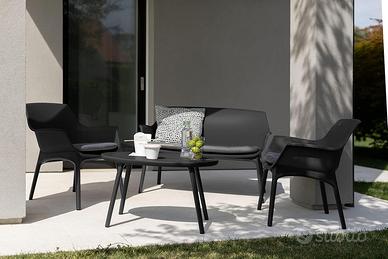 SET DA GIARDINO 2 SOFA 1 POLTRONA 1 TAVOLINO