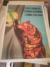 manifesto poster pubblicitario comitato civico "63