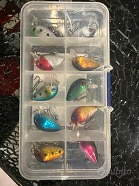 Stock 144 confezioni esche artificiali da pesca