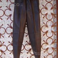 Pantaloni in vera pelle Tg.40