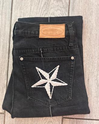 Corteiz C-Star Stitch-Down jeans Black