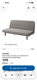 Divano letto 3 posti