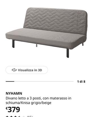 Divano letto 3 posti
