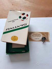Spilla pin mascotte Ciao FIFA Italia 90 argento