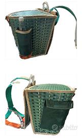 Zaino regolabile per raccolta funghi/castagne