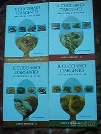 Libri cucina "Cucchiaio d'argento" e altri opuscol